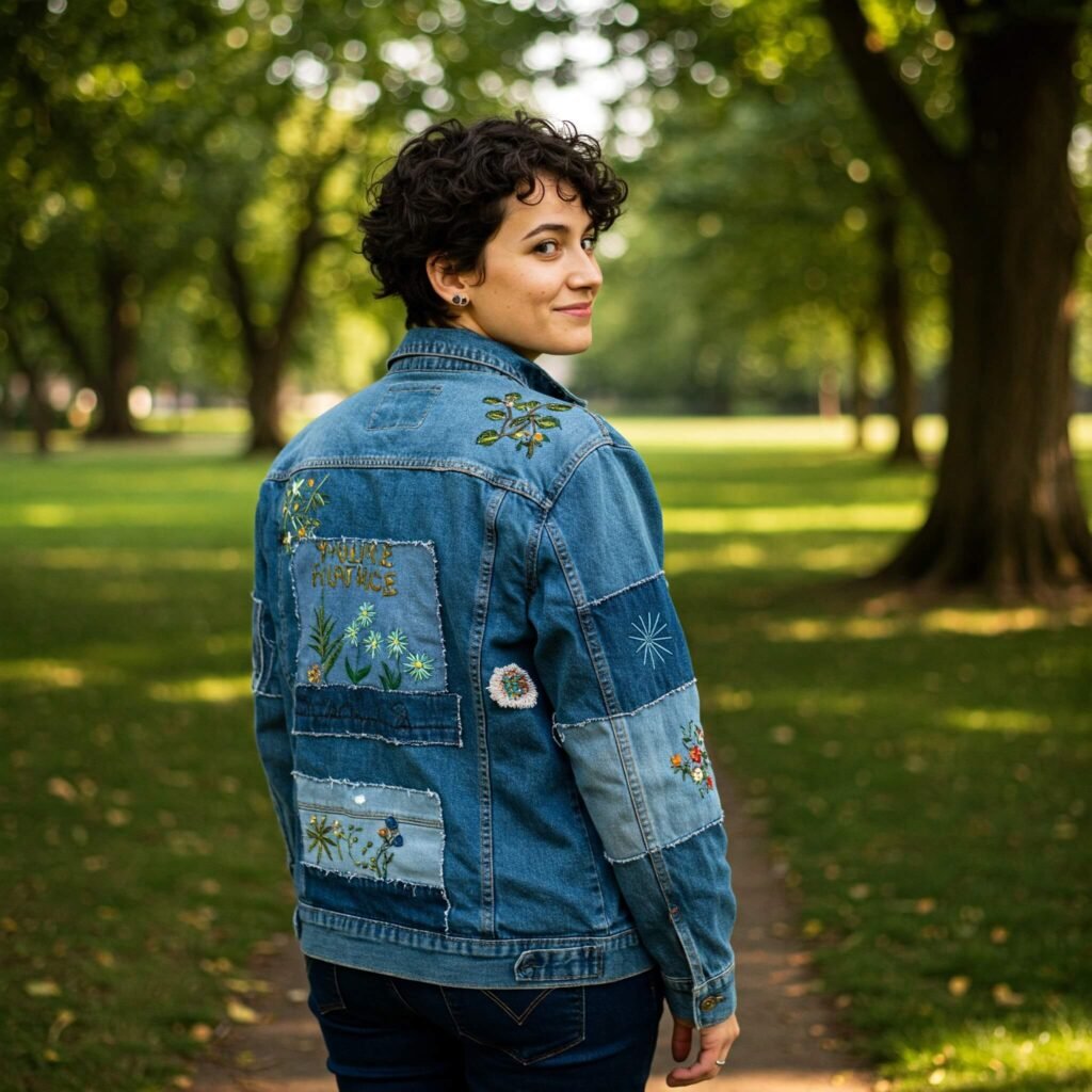 Upcycled Denim Jacket Park