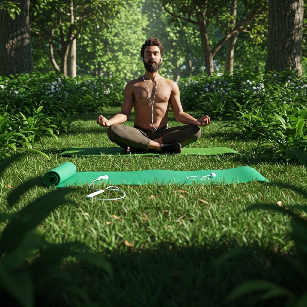 Meditating in Green Park