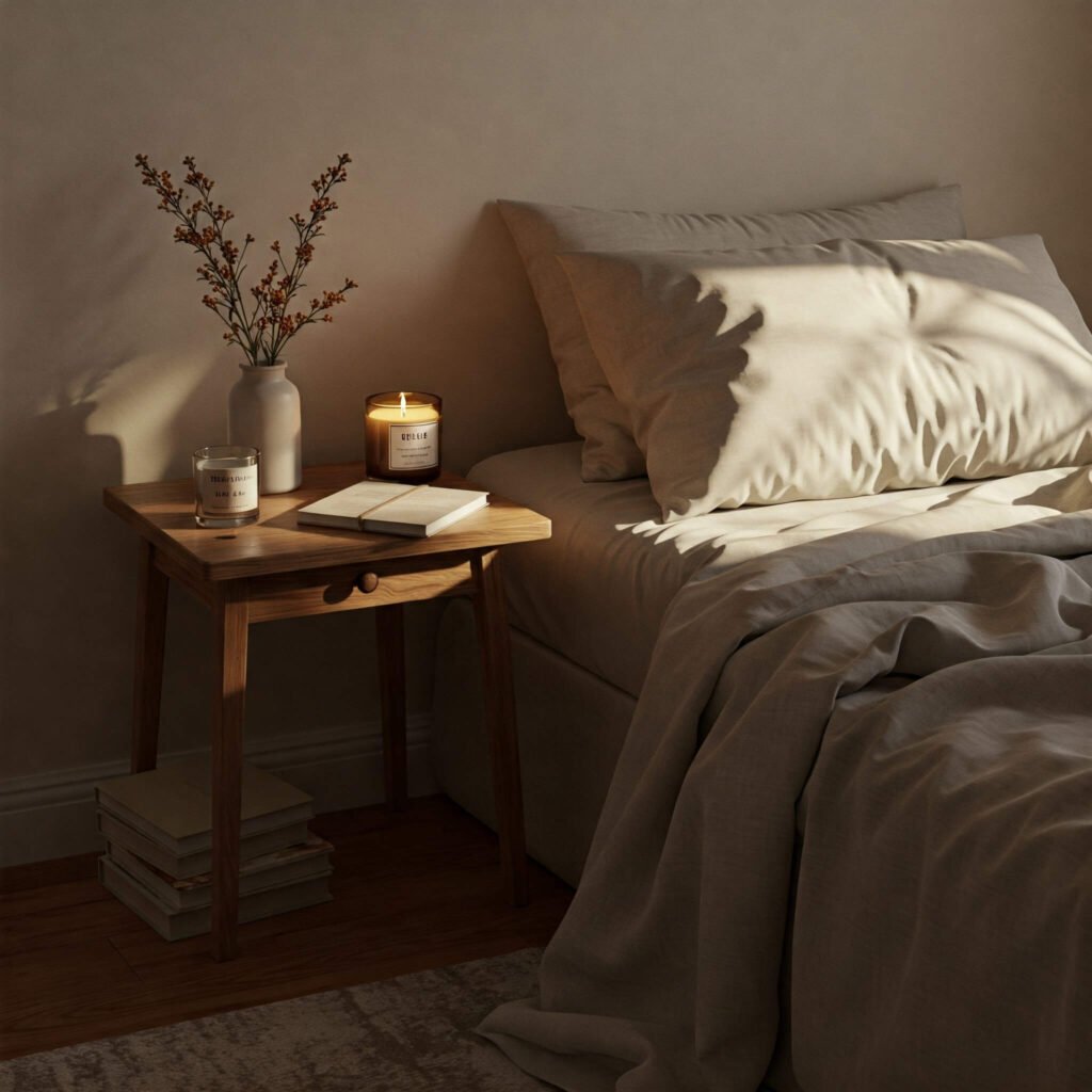 "A minimalist morning sparks joy."